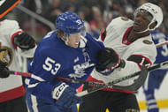 Easton Cowan has a strong presence on the ice - Source: Imagn